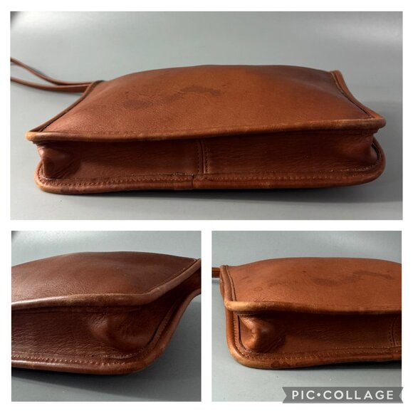 Authenitc Vintage Coach 9972 British Brown Leather Zip Top Clutch Bag - Picture 14 of 14